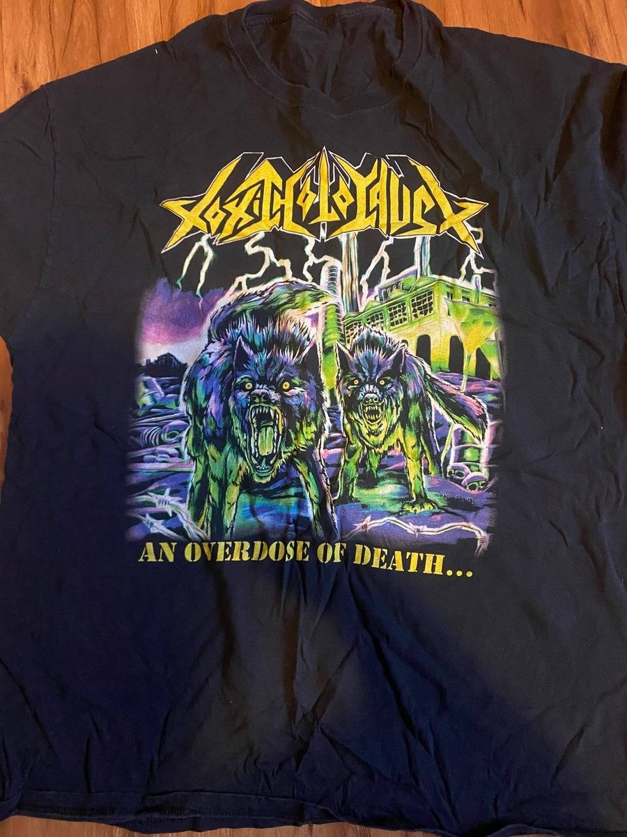 Toxic Holocaust "An Overdose of Death" Shirt Size XL Thrash Metal Vader Slayer