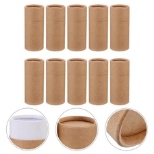 10pcs Oil Bottle Paper Cylinder Shape Packing Boxes Brown Paper Gift Boxes