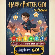 Sticker 1⭐- 4⭐ Monopoly_Go All Stickers 1/2/3/ Star Available Harry Potter GO 🌼