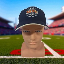 Super Bowl XXXV 35 Logo Vintage Blue Snapback Cap Hat Baltimore Ravens NY Giants