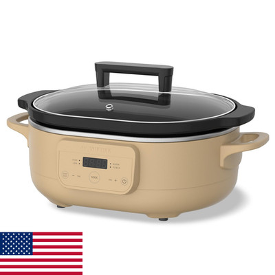 6 Qt Programmable Slow Cooker, Removable Nonstick Pot - Healthy & Easy Meals