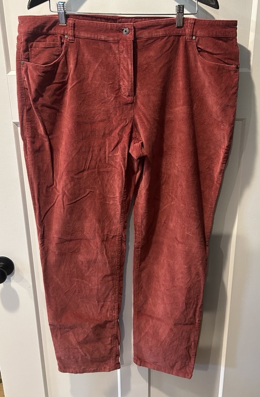 Liz Clairborne Women’s Plus Courdory Size 18, 98% Cotton Pants