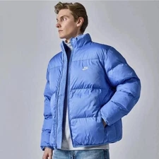 Nike Sportswear Club Puffer Jacket Coat Polar Blue Primaloft MenSz XL FB7368-450