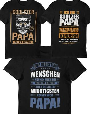 Shirt Coolster Papa Geschenk bedruckte Shirts Familie Geburtstag Vater 