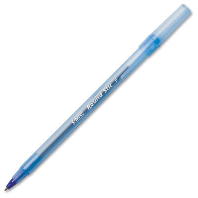 Blue BIC Round Stic Ballpoint Stick Pen Blue Ink-