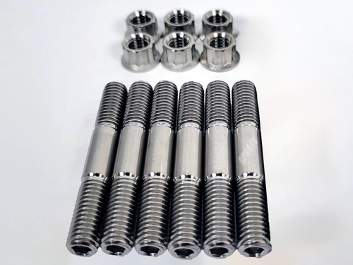 YXZ1000R EPS SS SE Ti Exhaust Studs Heavy Duty Titanium Head Pipe Stud Bolt Kit - Picture 19 of 22