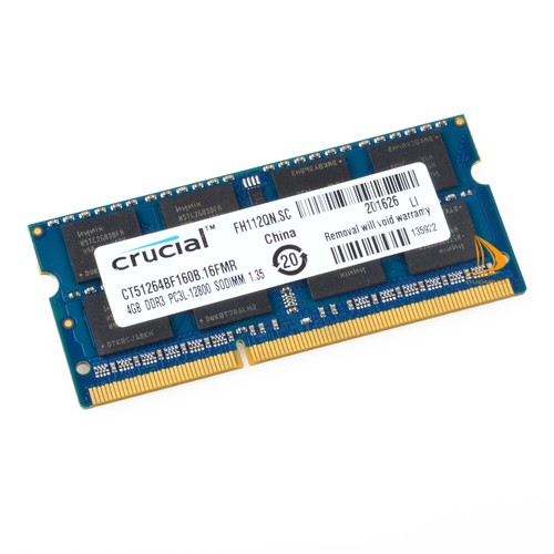 2PCS For Crucial 4GB 2RX8 PC3L-12800S DDR3 1600Mhz 204Pin Laptop Memory RAM #!^ - Picture 3 of 8