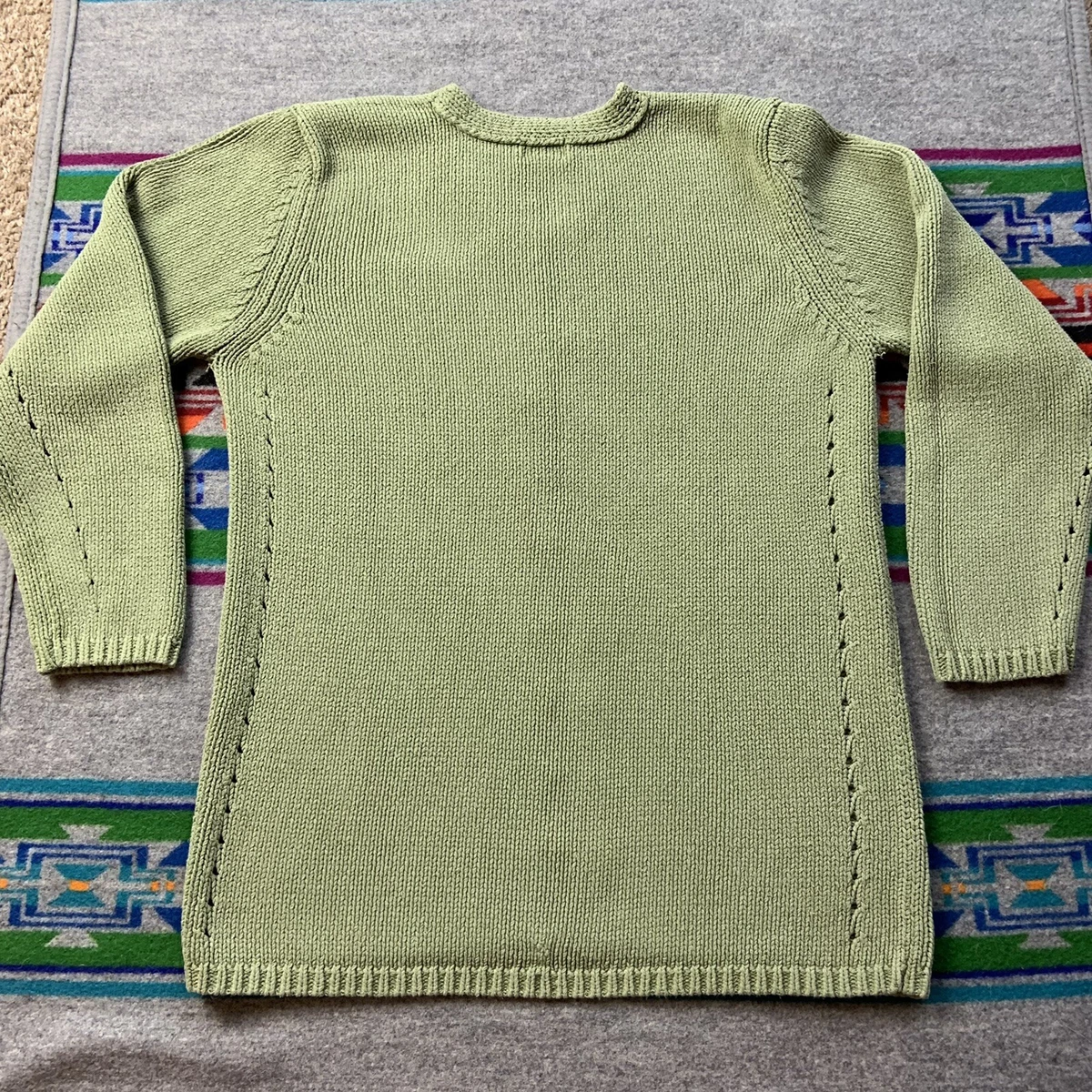 Pea green sweater sale