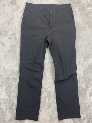 Adidas Men's Pants 32x32 Black Chino Stretch Outdoor Performance Nylon Blend