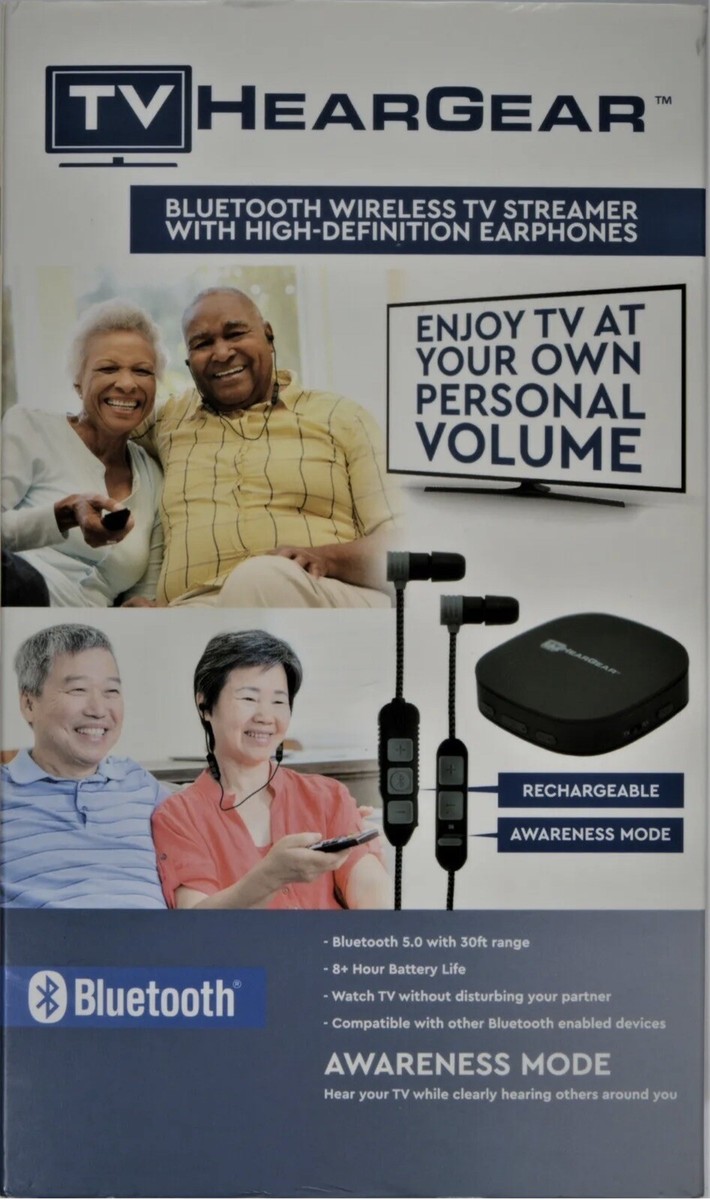 TV HearGear Bluetooth Wireless TV Streamer with HD Brand