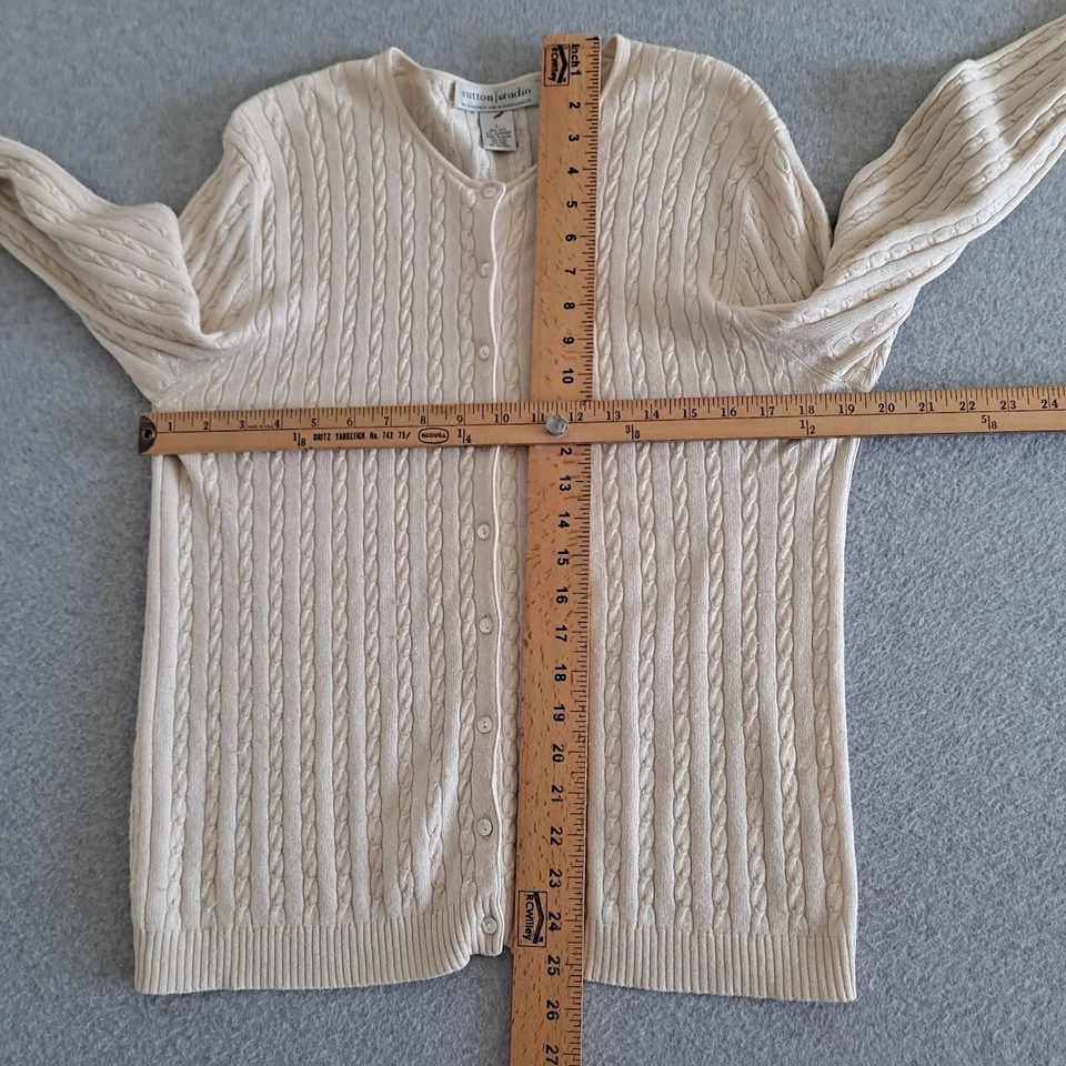 Vtg Sutton Studio Sweater Women Large Silk Cashmere Academia Old Money Capsule - Image 4 of 4