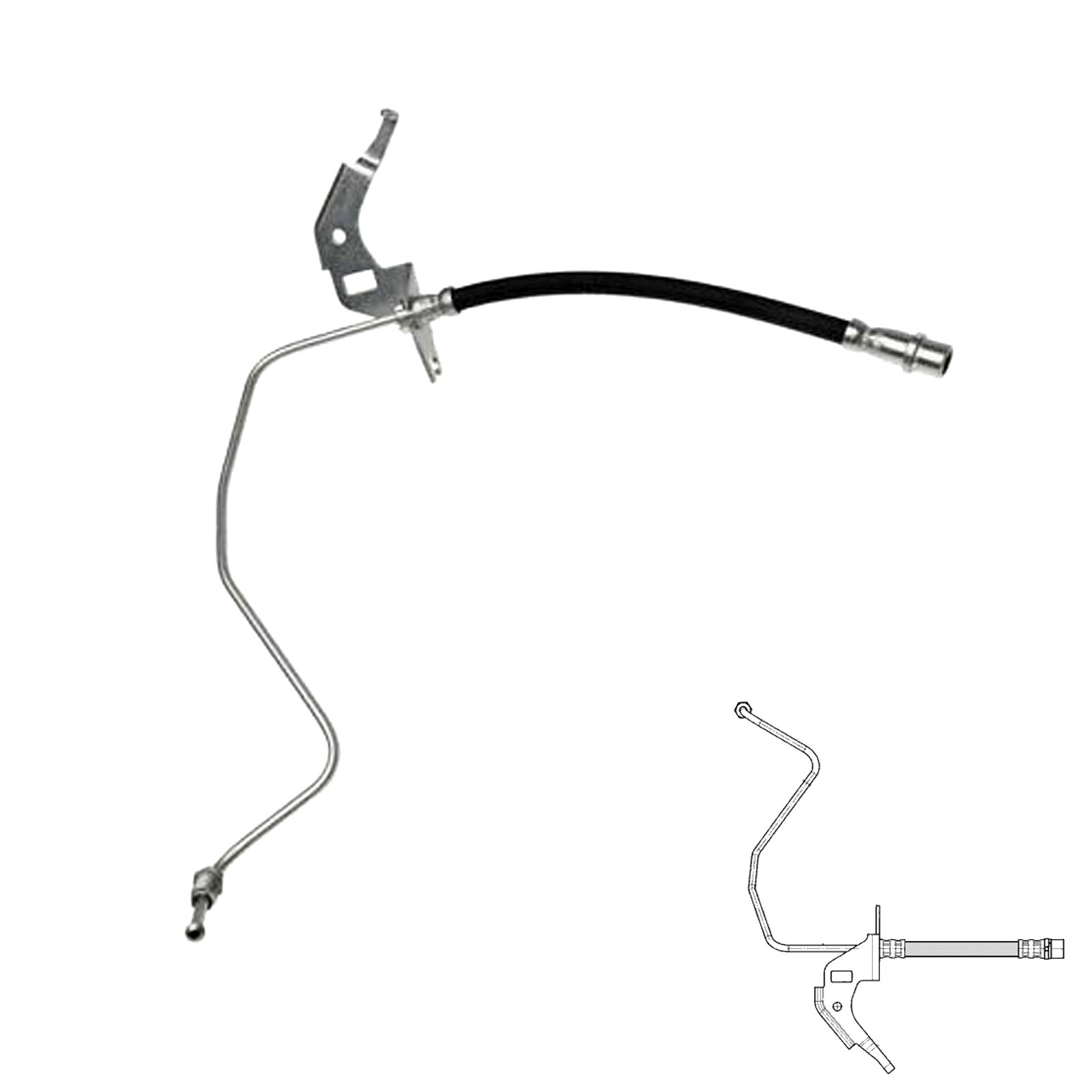 REAR LEFT BRAKE FLEXI HOSE BRAKE PIPE FITS VAUXHALL COMBO 0111 DRUMS