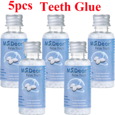 5PCS Tooth Repair Beads Granules,Temporary Moldable Dental Pellets, False Teeth