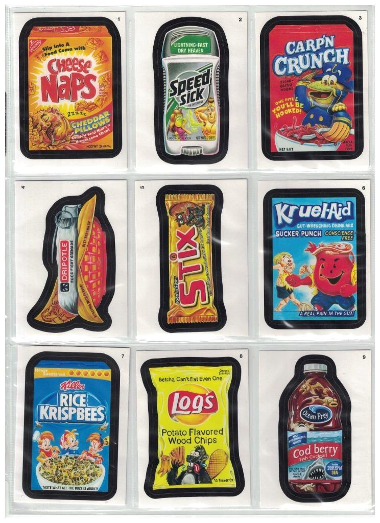 2015 TOPPS WACKY PACKAGES SERIES 1 COMPLETE SET OF 110 BLACK