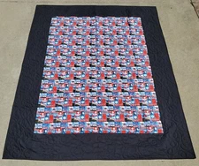 NEW~EMS EMT Rescue 60 x 75 Lap Finished Quilt~Emergency 911 EMR Helicopter