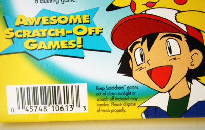 3x VINTAGE 1995-2000 COMPLETE SET POKEMON SCRATCHEES GAME CARDS