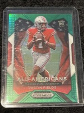 2021 Panini Prizm Draft Picks All-American Green Prizm Justin Fields #192 Rookie