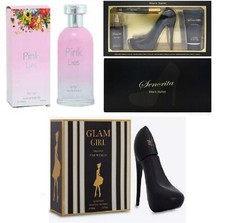 3 x Pack women Perfume Senorita Black  Pink Lies Glam Girl Black EDP 100ml