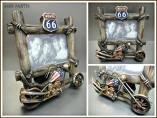 Biker Motorcycle Easy Rider Chopper Route 66 Picture Photo 6x4" Frame Decor Gift