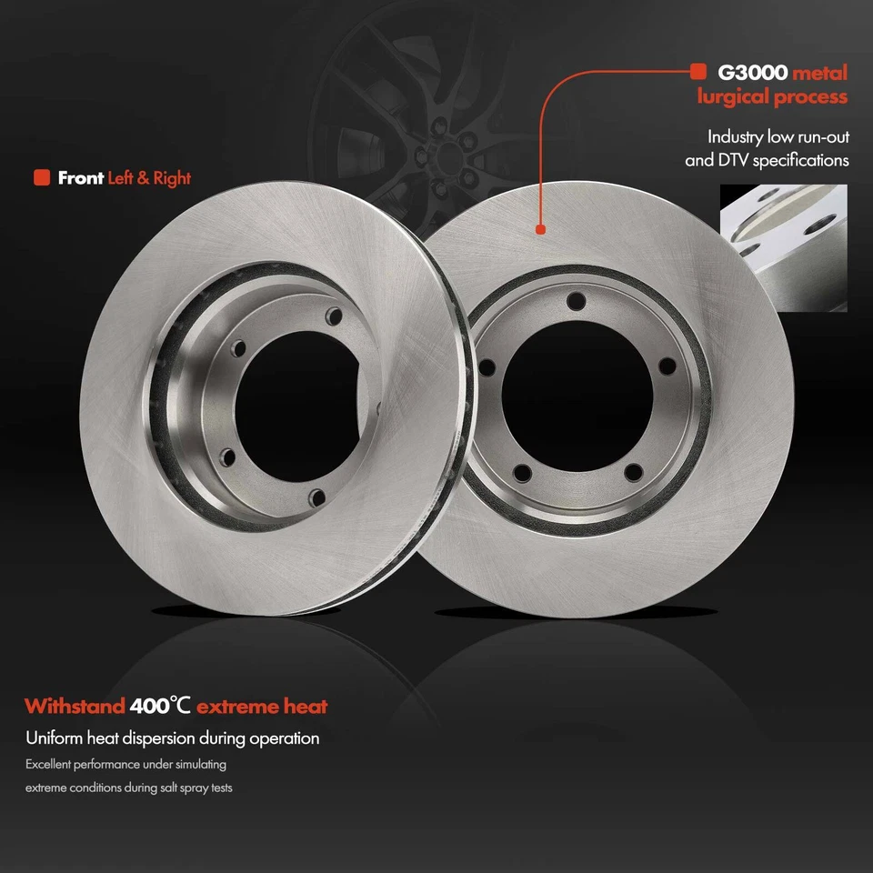 Nuevo rotor de freno de disco delantero para Toyota Land Cruiser Lexus LX470 1998-2007 V8 4,7 L Foto 3 de 4