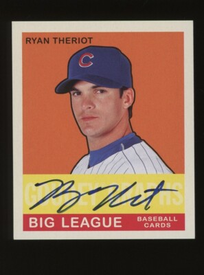 2007 Upper Deck Goudey Mini Goudey Graphs RYAN THERIOT Auto Cubs