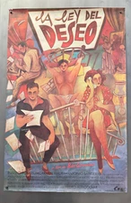 LAW OF DESIRE/LA LEY DEL DESEO 1987 ALMODOVAR Spanish Poster