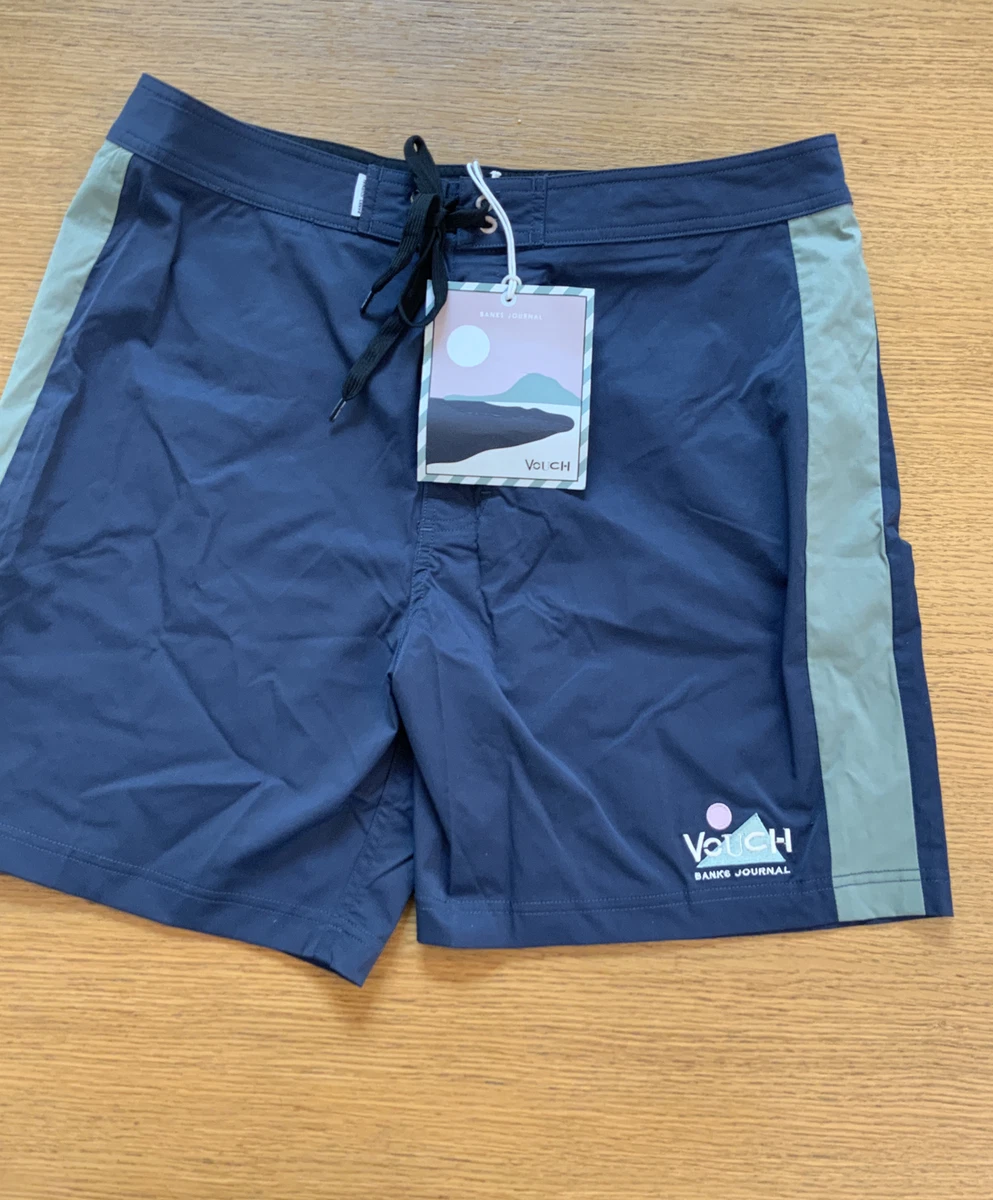 banks journal vouch mens navy board shorts swim trunks eBay