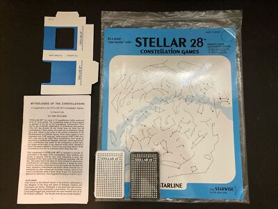 Stellar 28 Constellation Games (Starwise, Vintage, Space Card Game, Kendall Hunt