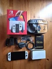 Nintendo Switch OLED Weiß + Zubehörpaket (Zelda Tasche+256GB Karte+Schutzfolien)
