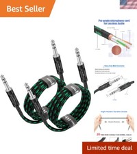 1/4 TRS Cable 15ft, 2-Pack - Ultimate Audio Solution for Professionals