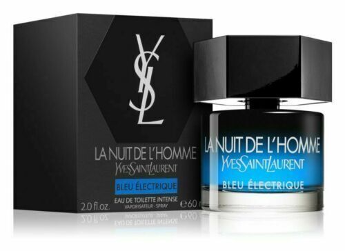 Yves Saint Laurent La Nuit de L'Homme Bleu Electrique Eau de Toilette Intense Spray 2 oz