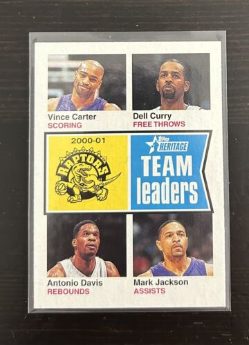 2001-02 TOPPS HERITAGE #229 2000-01 RAPTOR TEAM LEADERS   BASKETBALL CARD - Picture 1 of 1