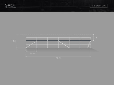 NEU Fassadengerüst 60m2 scaff 74 Baugerüst Gerüst Scaffolding OHNE VERSANDKOSTEN