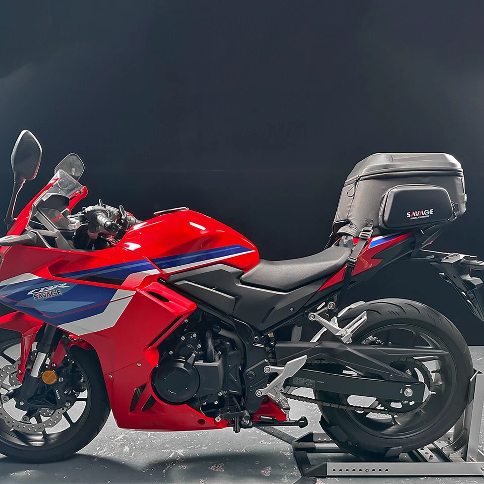 Bolsa trasera expandible bolsa de asiento trasero mochila de equipaje para Honda CB500 Hornet CB500F Foto 2 de 4