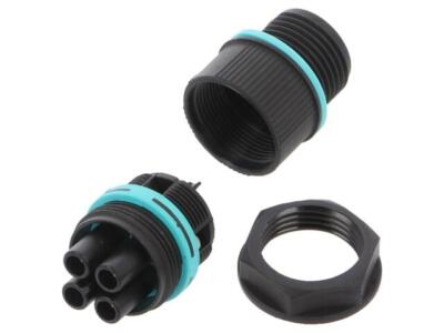 THB.387.P4A Steckverbinder: zur AC-Stromversorgung Schraubklemme weiblich TECHNO