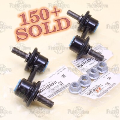OEM Genuine Subaru Forester WRX STi Legacy Front Stabilizer Bar Link w/ Nuts Set