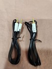 2-Pack Auxiliary Audio Cable 3.5mm 1/8 Male to Male Mini Plug - 3 Feet Black