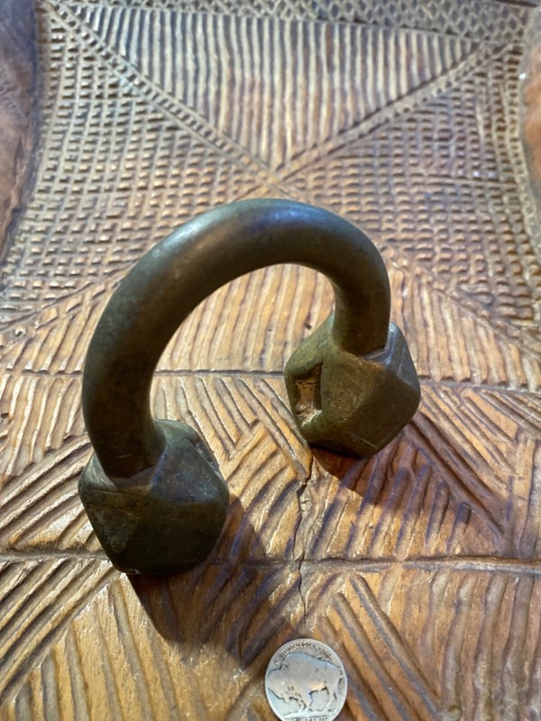 African Niger Sahel Heavy brass bronze Tuareg Anklet bracelet
