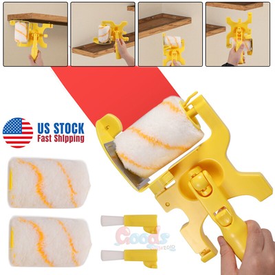 Multifunctional Clean-Cut Paint Edger Roller Brush Safe Tool for Wall Ceiling US