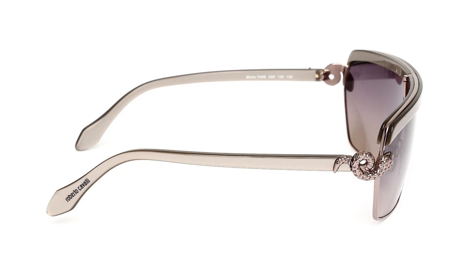 Gafas de sol para mujer Roberto Cavalli Mirihi gris plateado escudo R2012 Foto 4 de 4