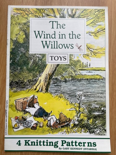 Alan Dart 4 Wind in the Willows Spielzeug STRICKMUSTER 32cm groß Intarsienkröte - Bild 2 von 13