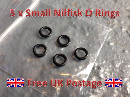 Nilfisk Hose To Gun / Trigger Small O Ring Seals (5 Pack) E130 E140 etc - Bild 1 von 2