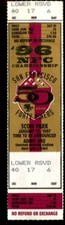 Football Ticket San Francisco 49ers 1996 1/12 NFC Championship Phantom