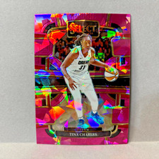 2024 Panini Select WNBA - Concourse Pink Cracked Ice #83 Tina Charles