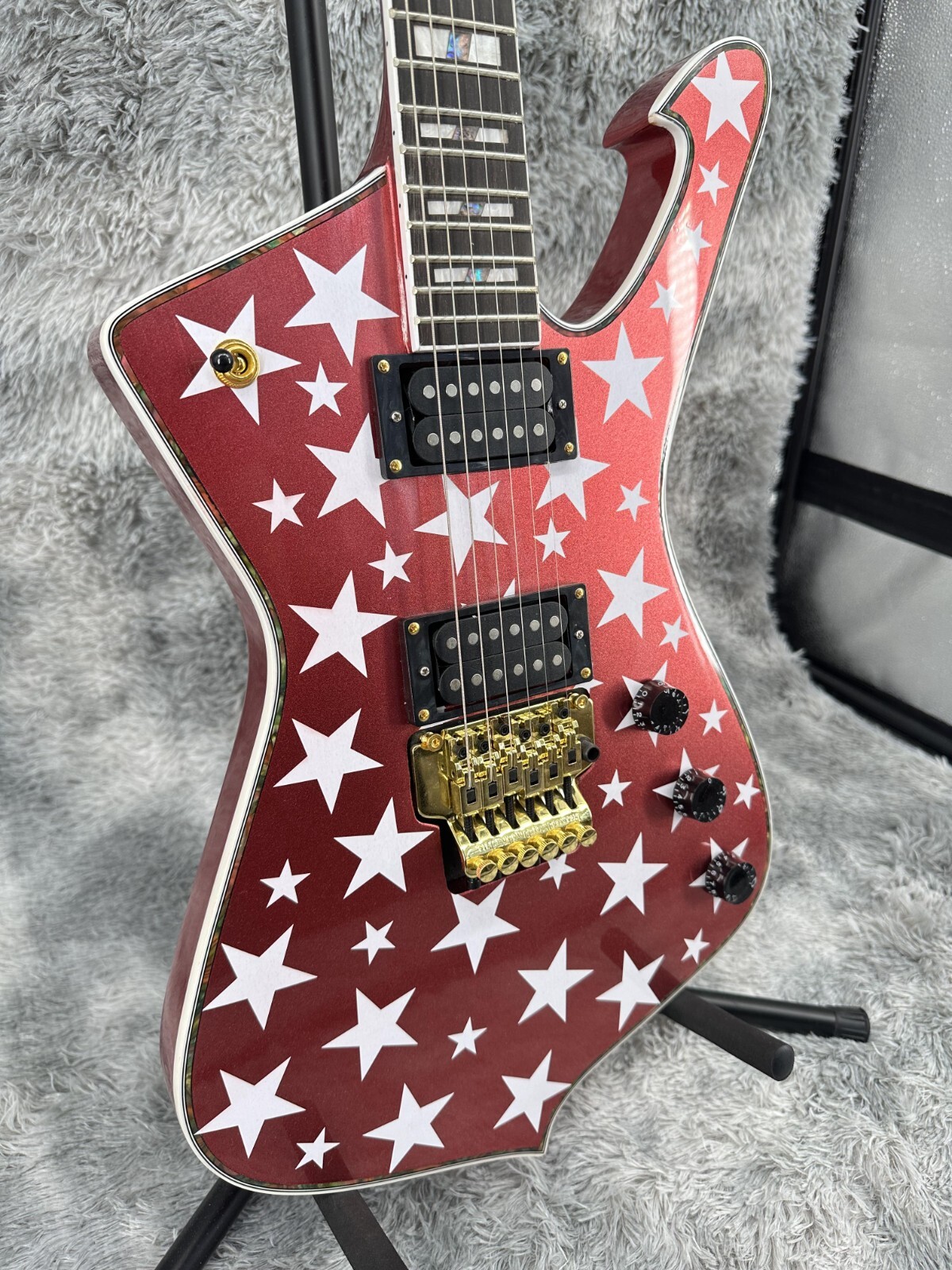 US Warehouse Iceman Electric Guitar with Gold Hardware Solid Body 6-String Hot Deal