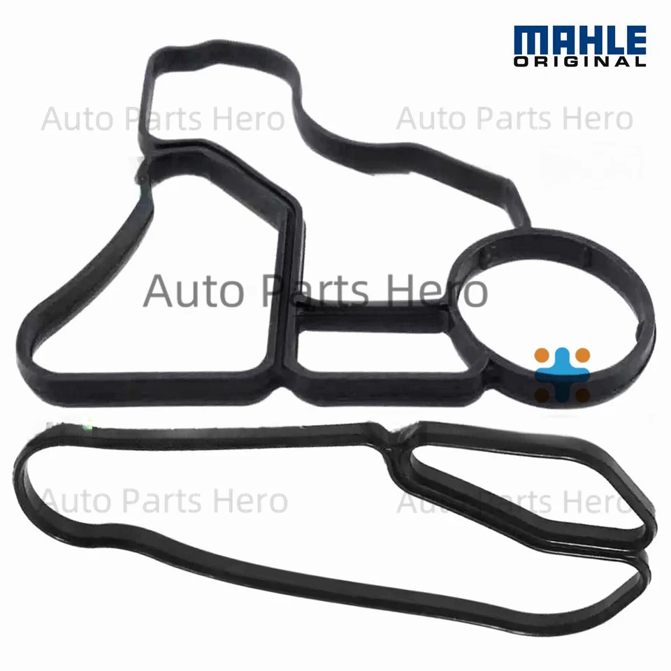 Junta de carcasa de filtro de aceite y sello de enfriador para BMW MAHLE 11428637820+11428637821 Foto 4 de 4