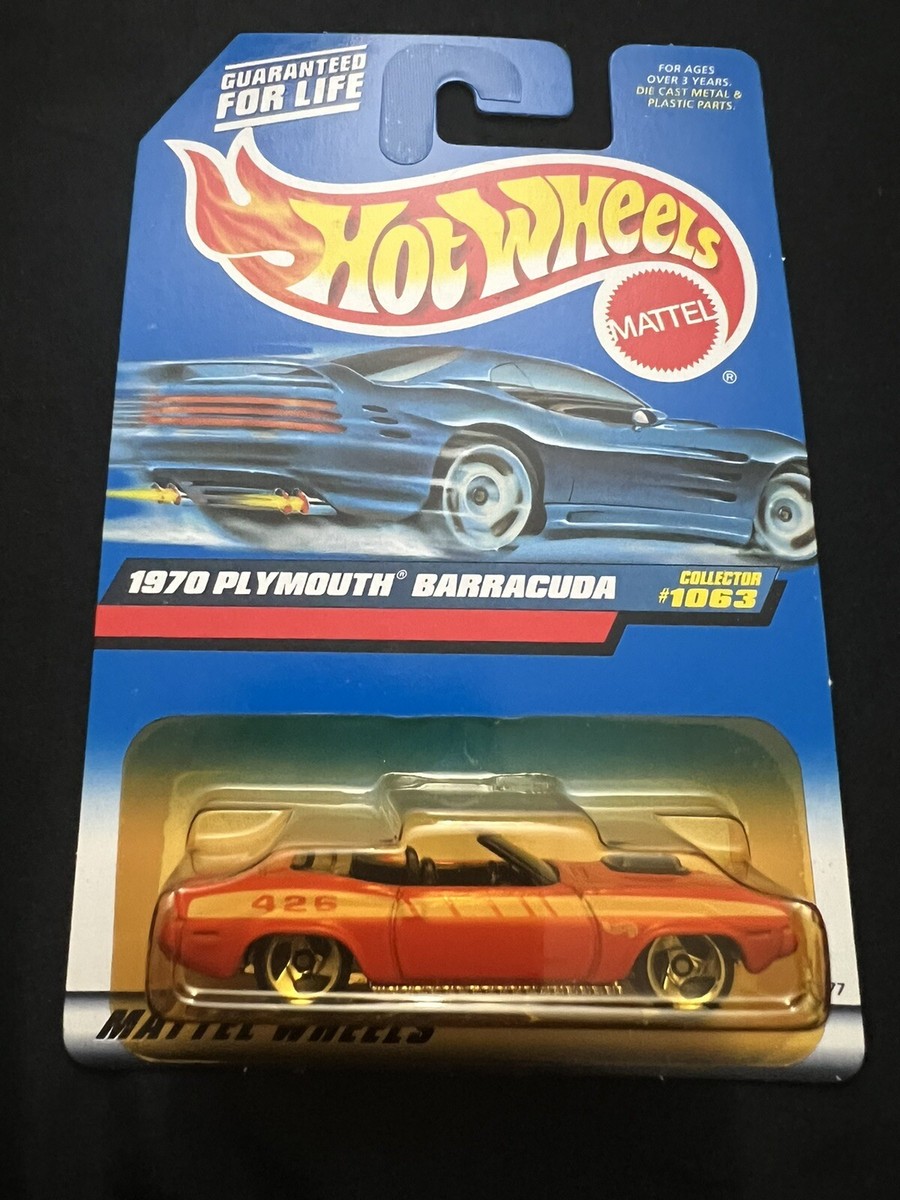 Hot Wheels Mattel 1998 Toy Diecast 1970 Plymouth Barracuda Orange