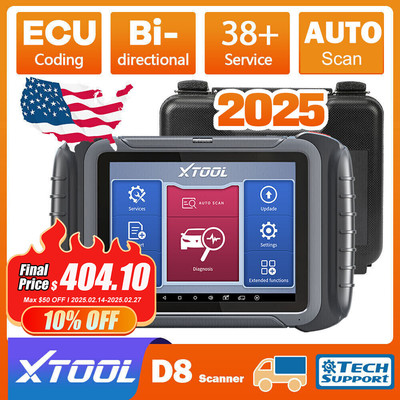 XTOOL D8 All System Diagnostic Scanner Bidirectional Scan Tool TPMS Upgraded D7