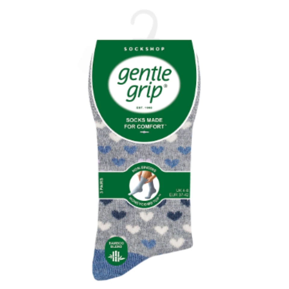 Paquete de 3,6,12 pares de calcetines de bambú de agarre suave para niñas y mujeres Reino Unido 4-8 Foto 2 de 3