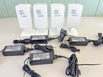 Aruba Access Point Model APINH505 LOT OF 4 With power cables And Stand! Fst Ship